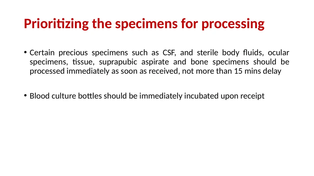 Demonstration Of Respect For Patient Samples - slide 15 of 18