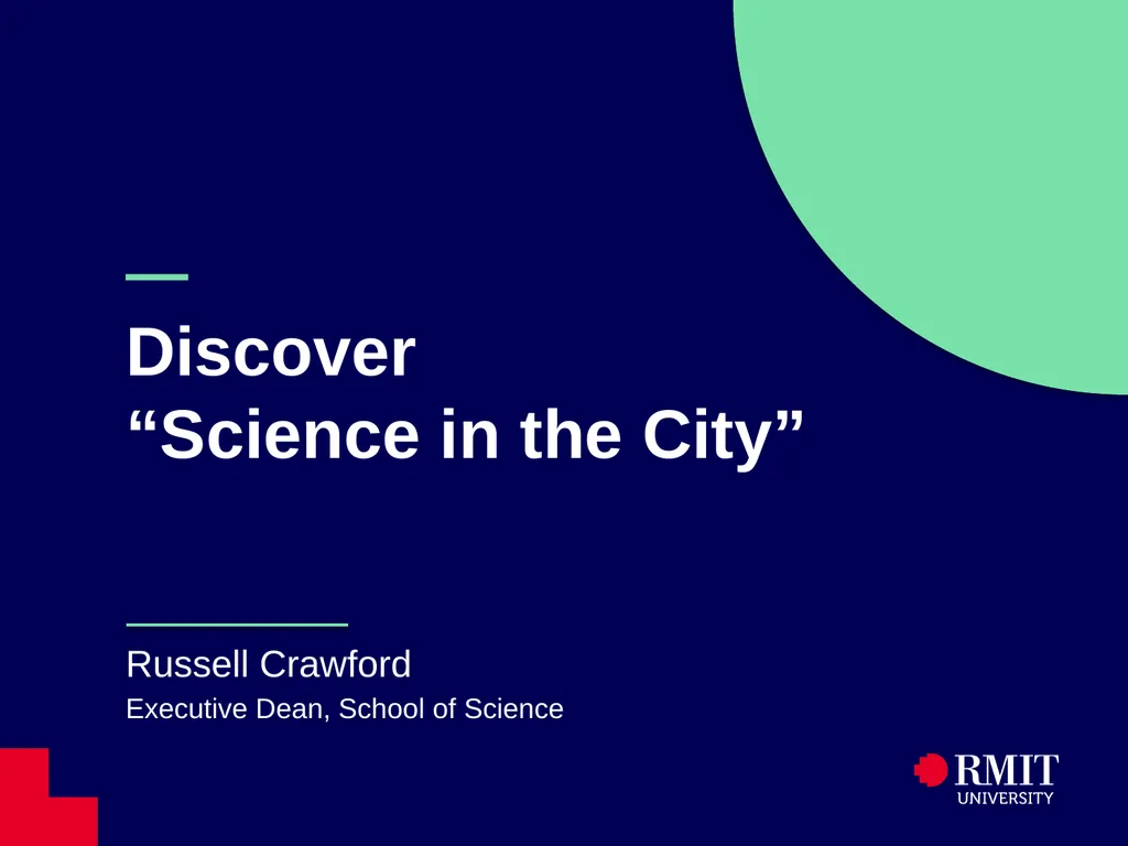 — Discover “Science in the City” Russell Crawford - slide 1 of 19