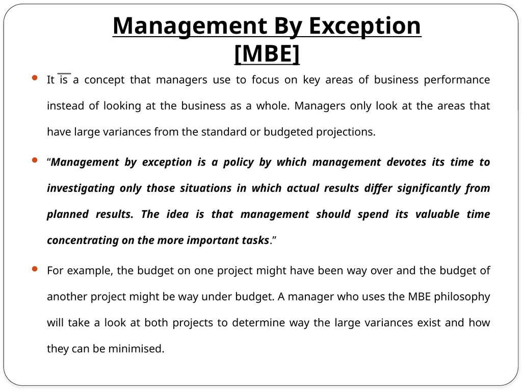 Objectives MBO & MBE Objectives Objectives may be - slide 12 of 17