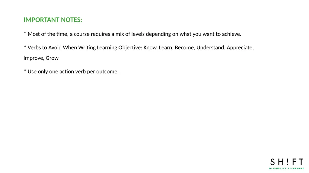 LEARNING OBJECTIVES: TEMPLATE About this template - slide 7 of 14
