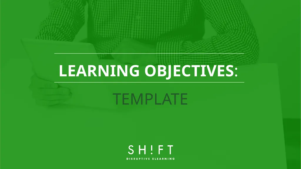 LEARNING OBJECTIVES: TEMPLATE About this template - slide 1 of 14
