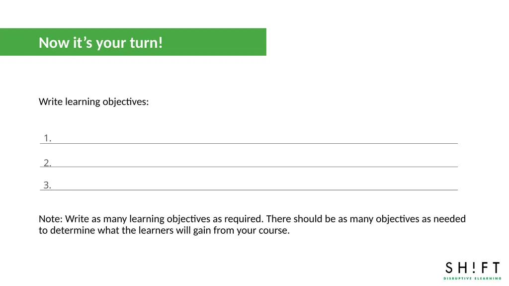 LEARNING OBJECTIVES: TEMPLATE About this template - slide 9 of 14