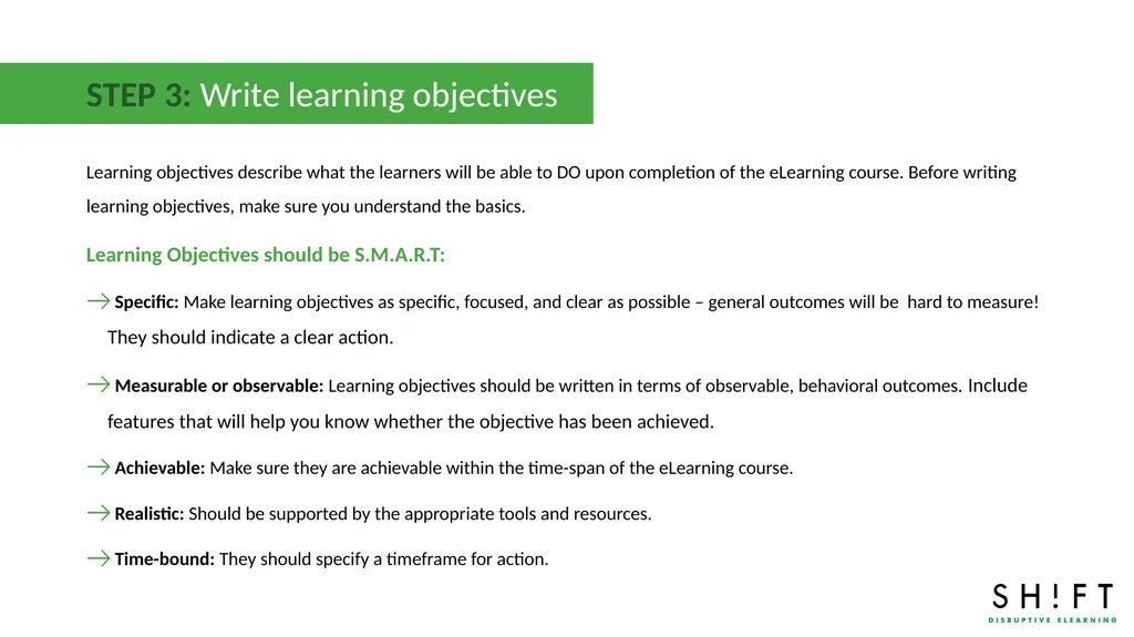LEARNING OBJECTIVES: TEMPLATE About this template - slide 5 of 14