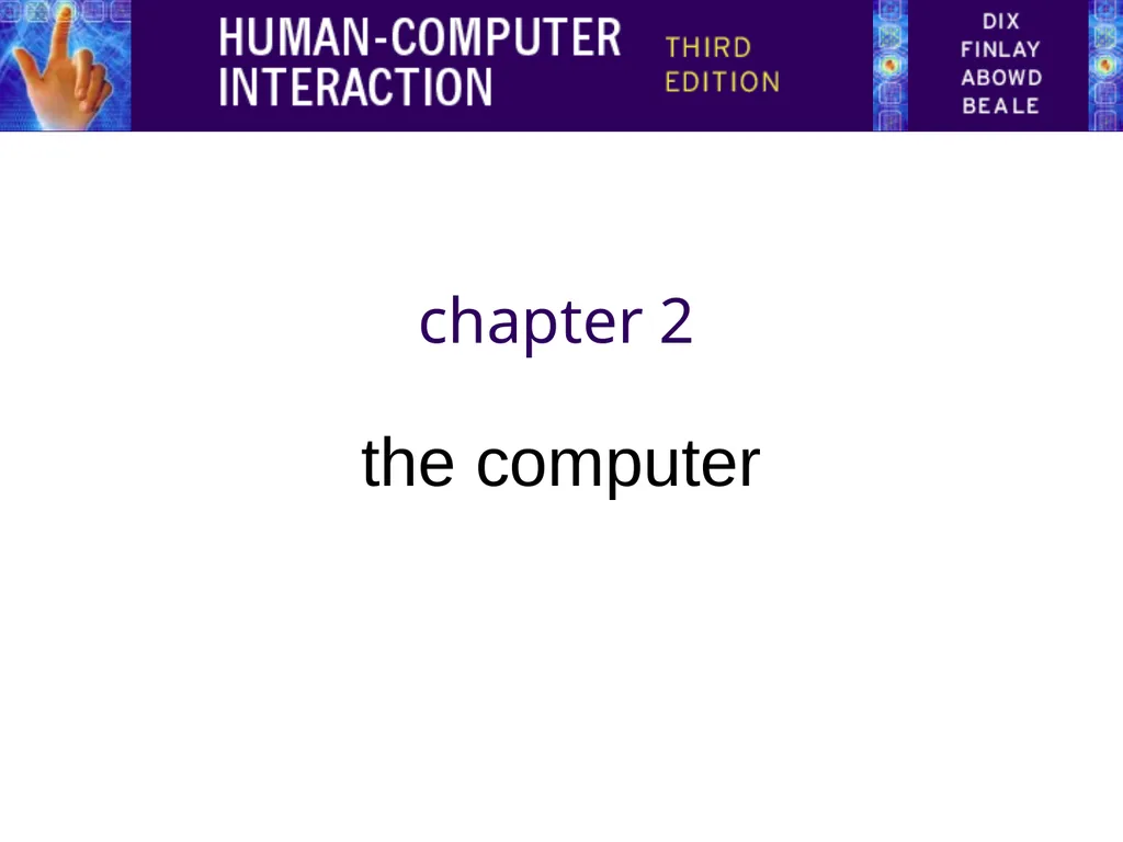 chapter 2 the computer The Computer a computer - slide 1 of 90