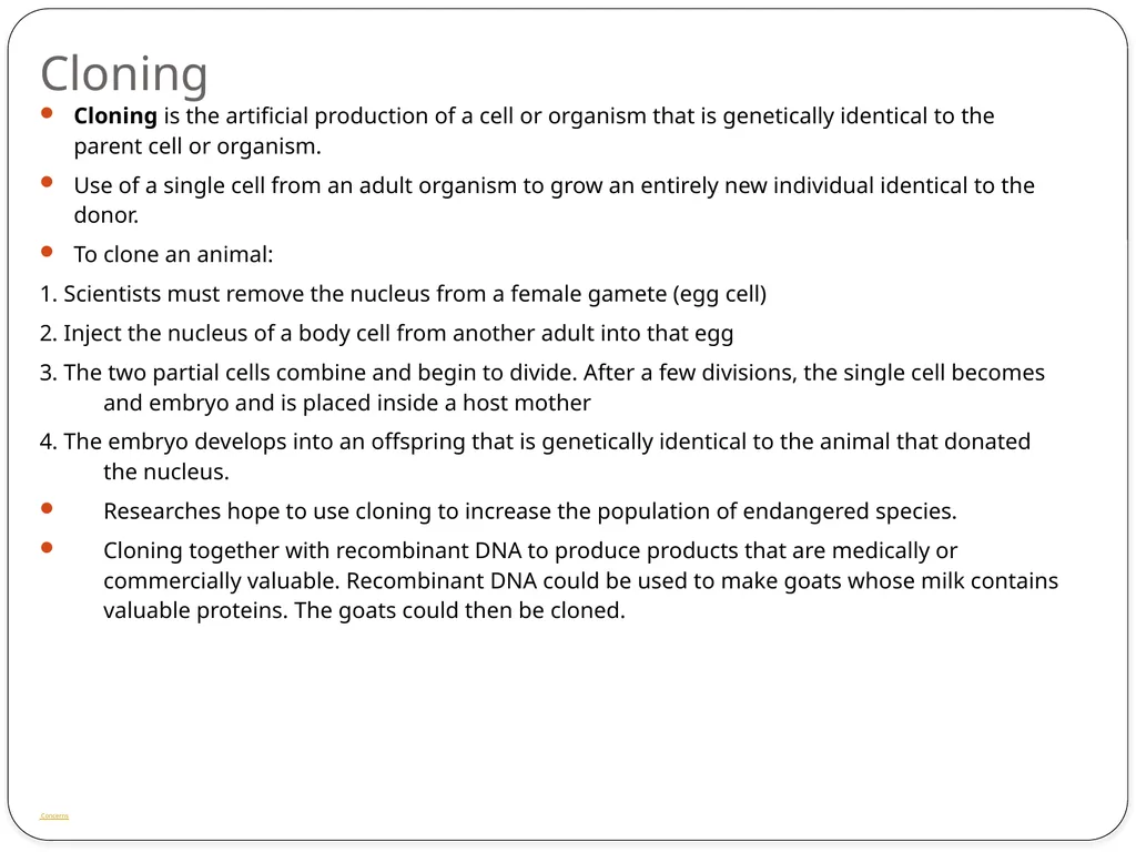 SC.912.L.16.10 Evaluate the impact of - slide 9 of 21