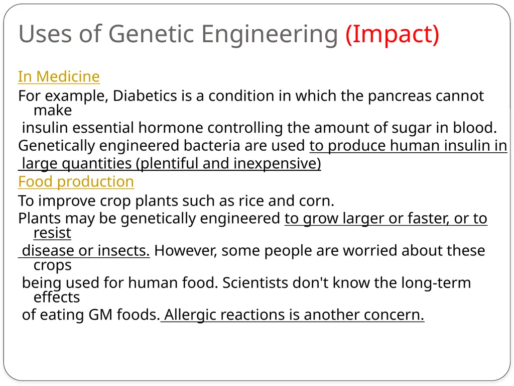 SC.912.L.16.10 Evaluate the impact of - slide 7 of 21