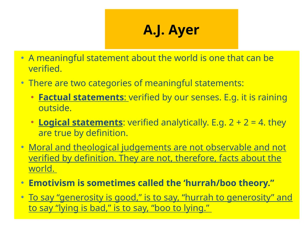 Emotivism Intuitionists reject the naturalist - slide 3 of 18