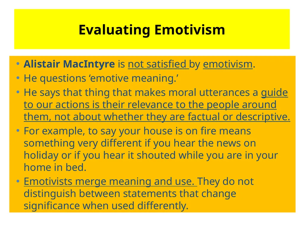 Emotivism Intuitionists reject the naturalist - slide 9 of 18