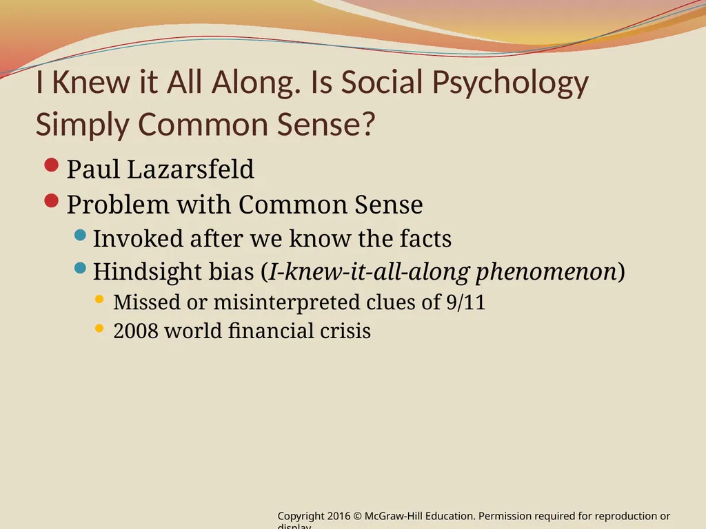 Chapter 1: Introducing Social Psychology © - slide 16 of 27