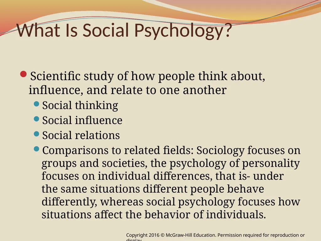 Chapter 1: Introducing Social Psychology © - slide 2 of 27