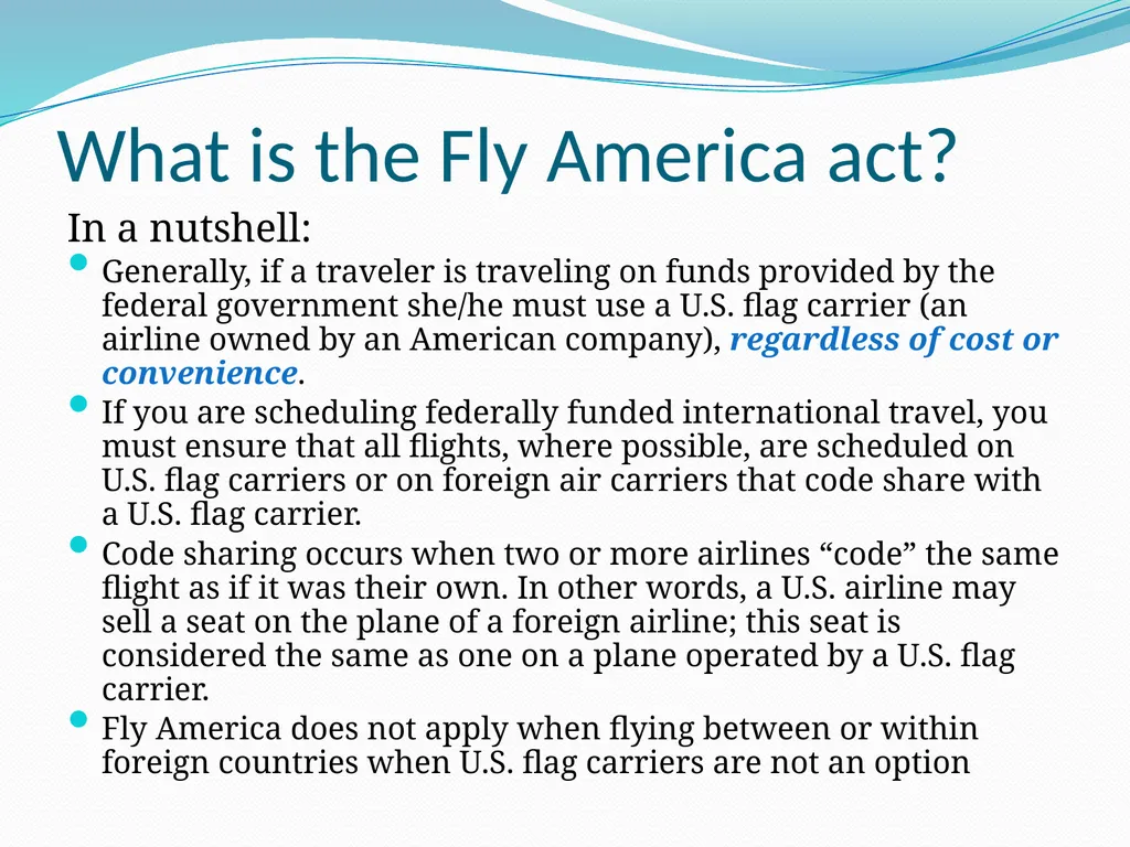 Traveling on Sponsored Projects: how to ensure - slide 9 of 15