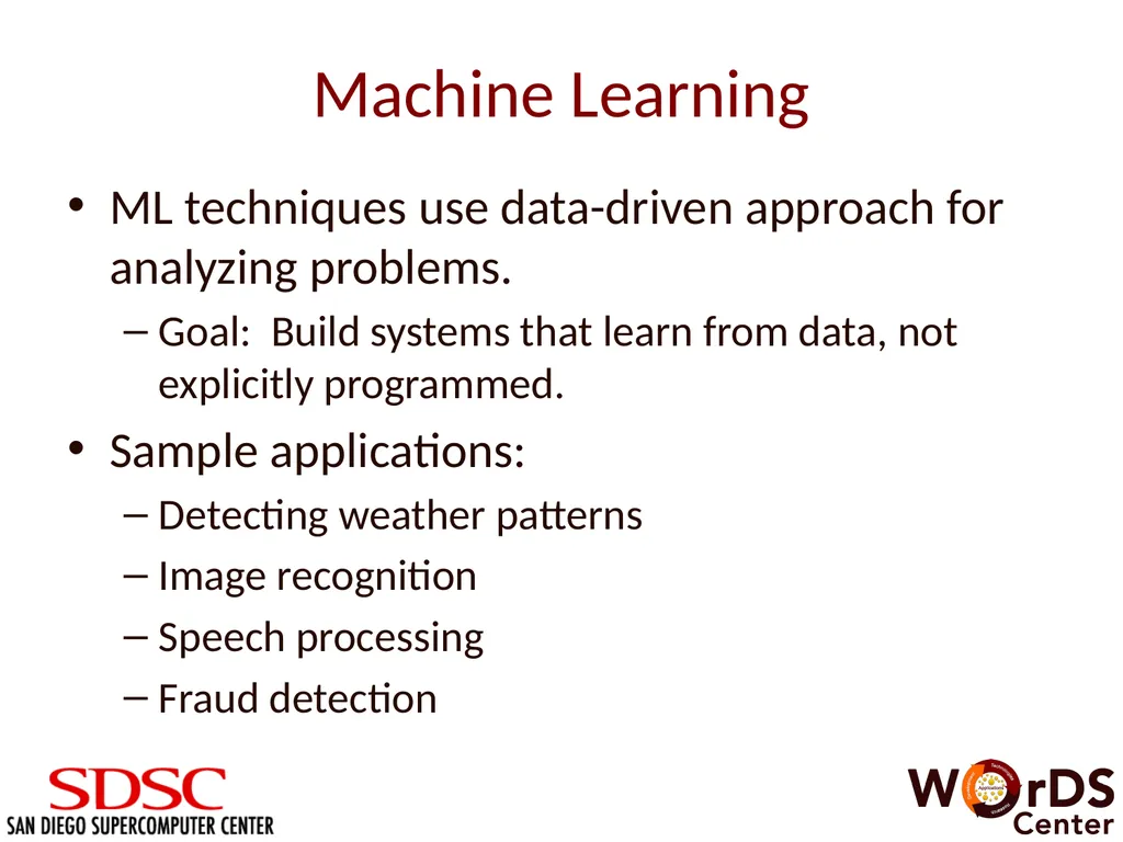 Machine Learning Module for Big Data Analysis in - slide 4 of 17