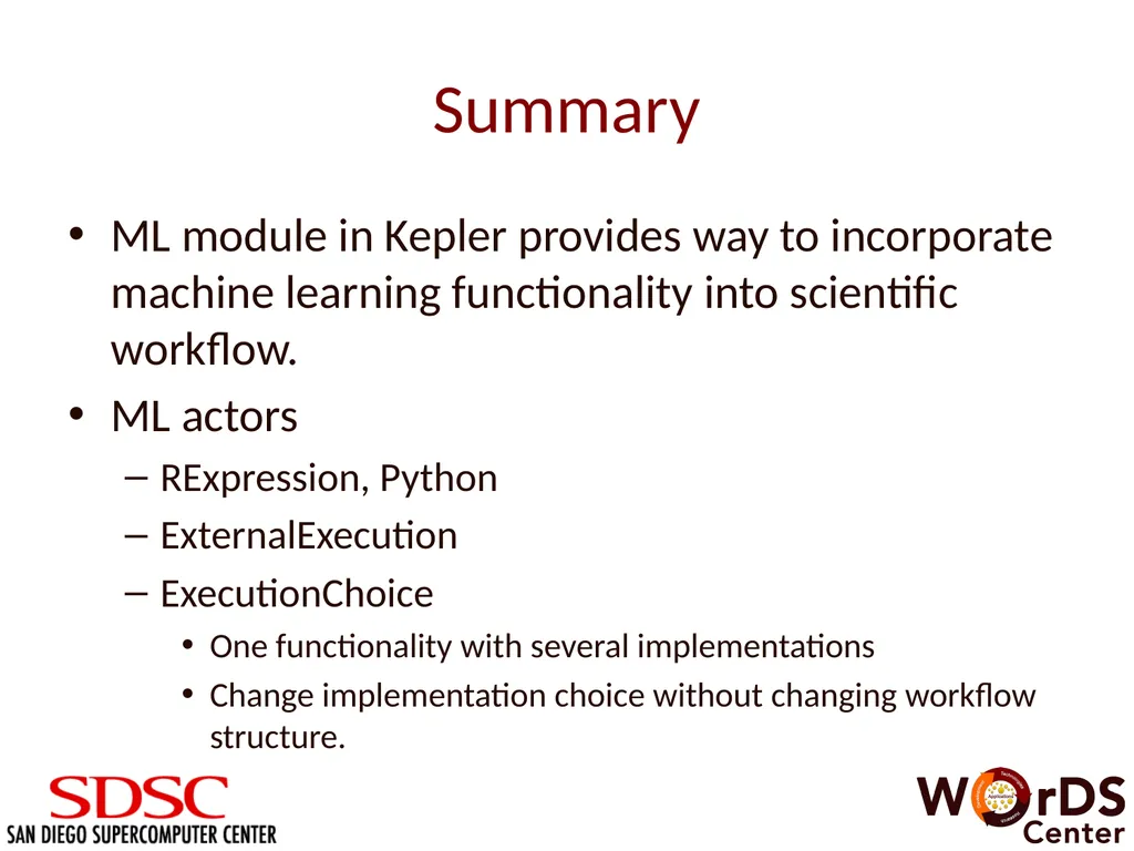 Machine Learning Module for Big Data Analysis in - slide 17 of 17