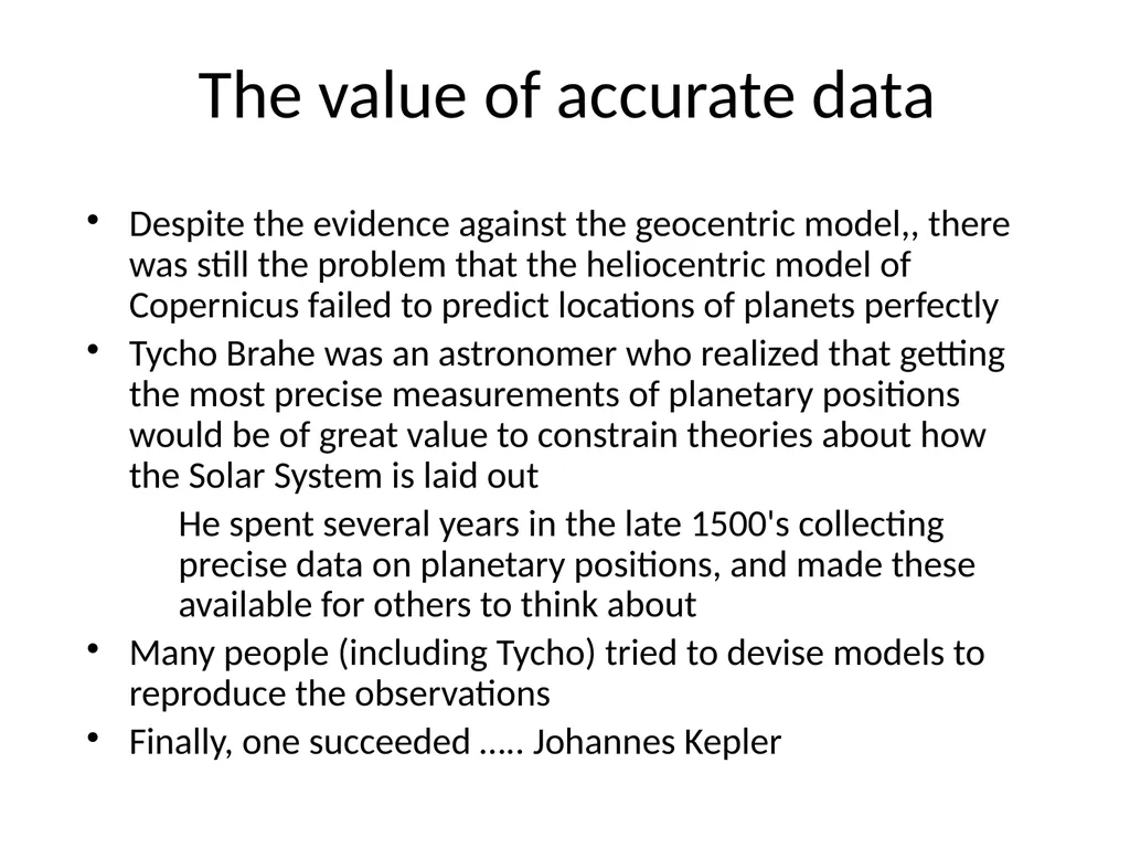 History of Solar System Understanding Kepler’s - slide 3 of 15