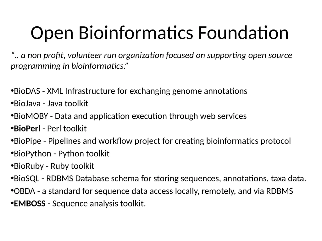 BioPerl cpan Open a terminal and type /bin/su - - slide 6 of 10