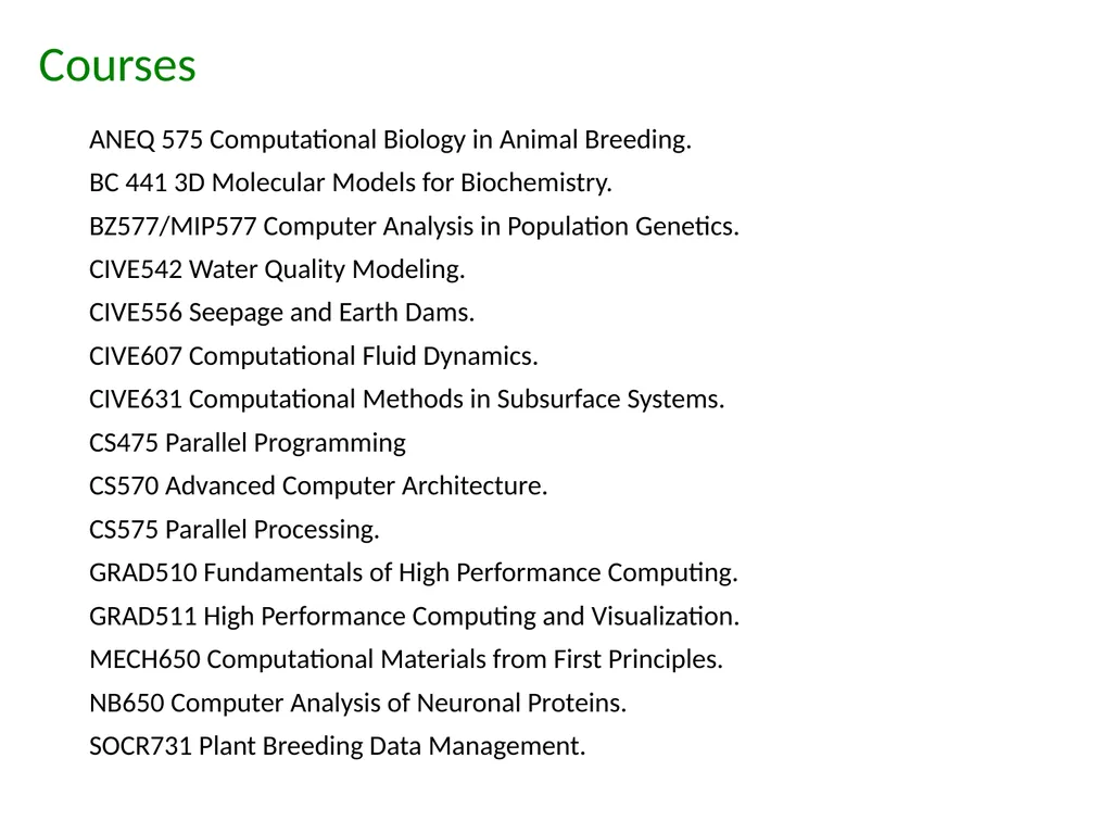 Heterogeneous community Research computing at CSU - slide 8 of 12