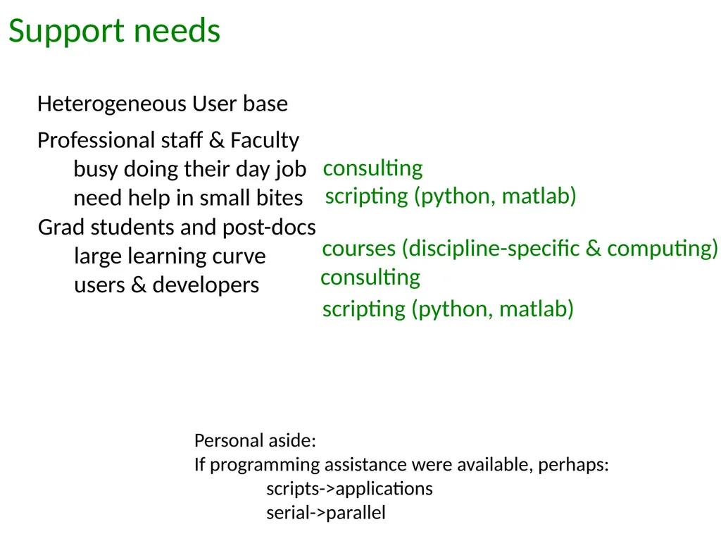 Heterogeneous community Research computing at CSU - slide 7 of 12