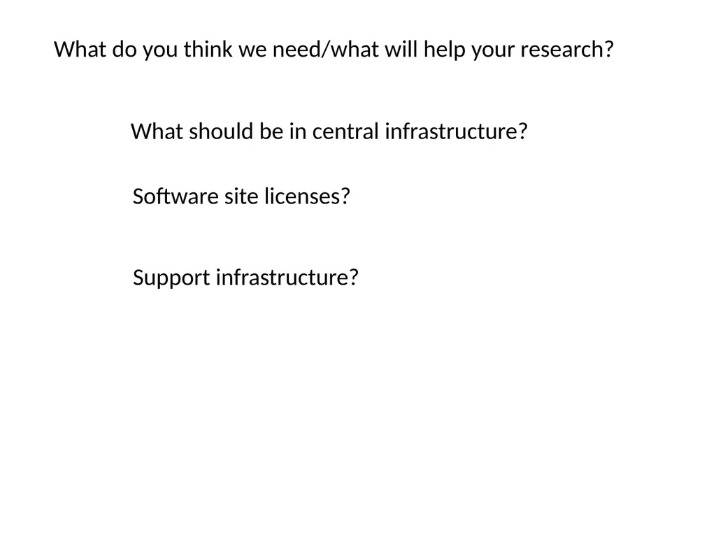 Heterogeneous community Research computing at CSU - slide 12 of 12