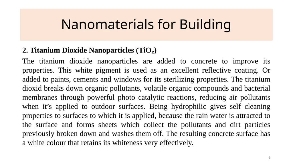 Nanomaterials for Building Dr. Raouf Mahmood 1 - slide 6 of 22