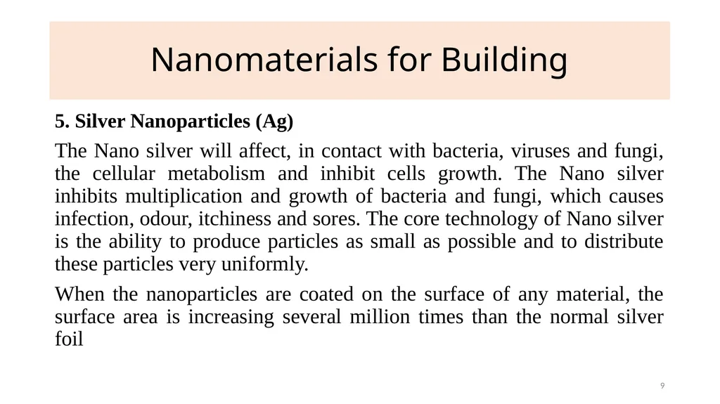 Nanomaterials for Building Dr. Raouf Mahmood 1 - slide 9 of 22