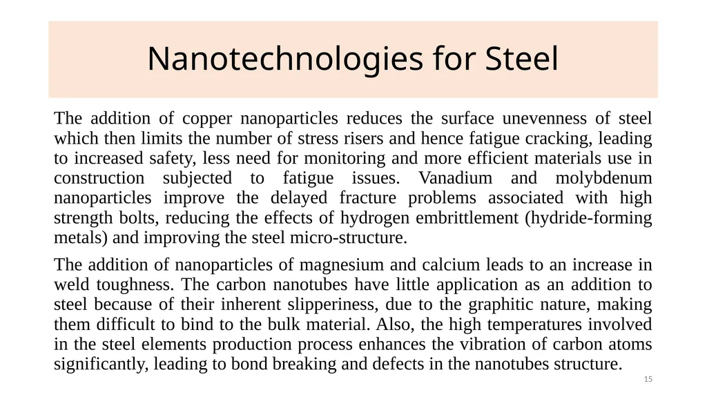 Nanomaterials for Building Dr. Raouf Mahmood 1 - slide 15 of 22