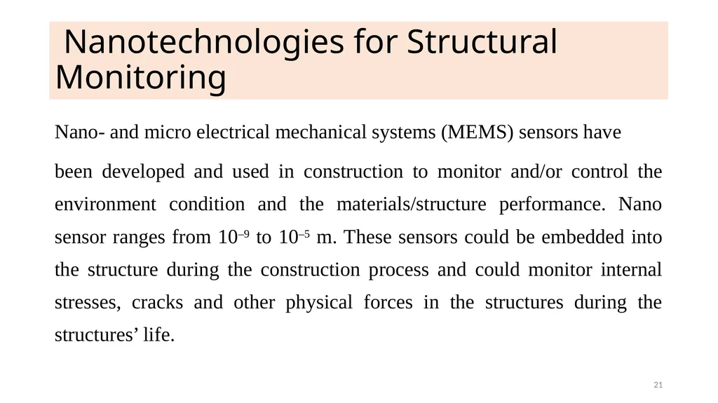 Nanomaterials for Building Dr. Raouf Mahmood 1 - slide 21 of 22