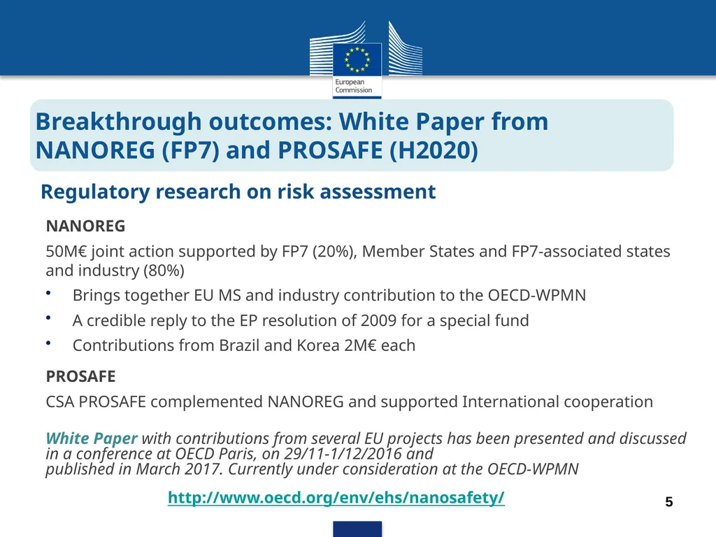 EU RESEARCH STRATEGY Nanotechnologies and Advanced - slide 3 of 11