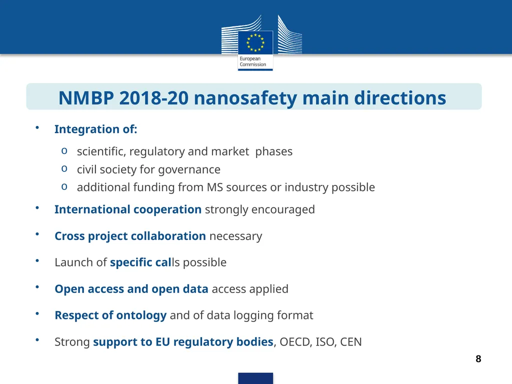 EU RESEARCH STRATEGY Nanotechnologies and Advanced - slide 6 of 11