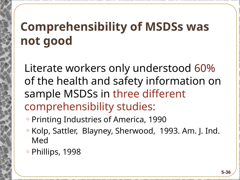 8-Hour Training Course Module 5: Risk and Hazard - slide 36 of 56