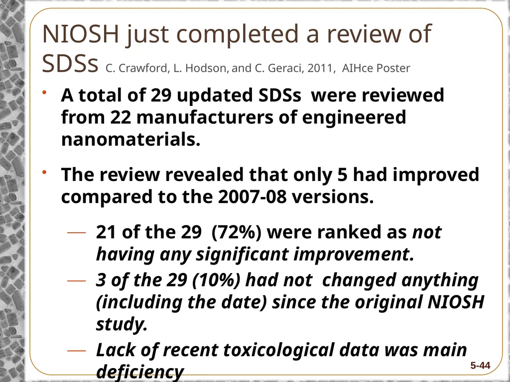 8-Hour Training Course Module 5: Risk and Hazard - slide 44 of 56