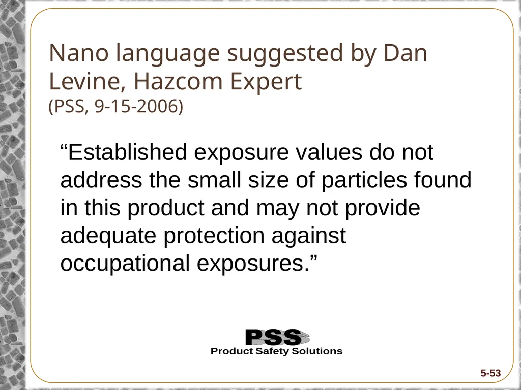 8-Hour Training Course Module 5: Risk and Hazard - slide 53 of 56