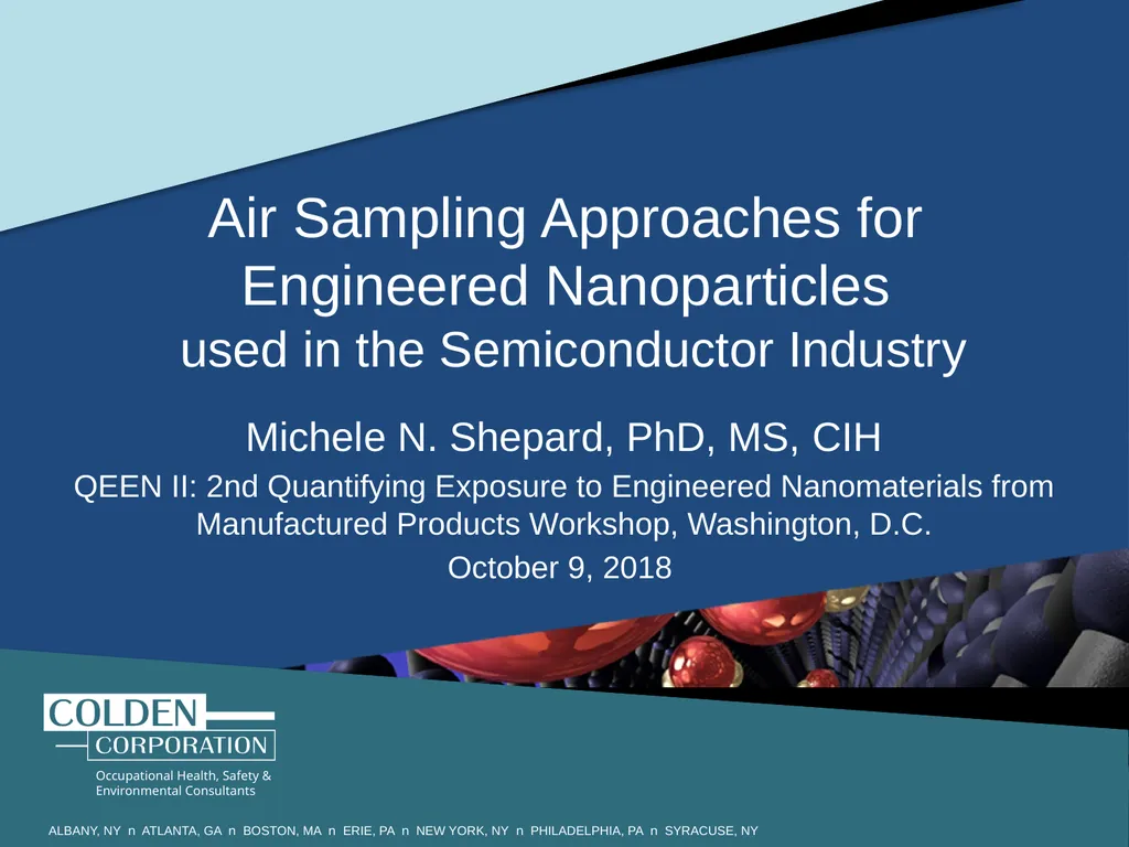 Air Sampling Approaches for Engineered - slide 1 of 13