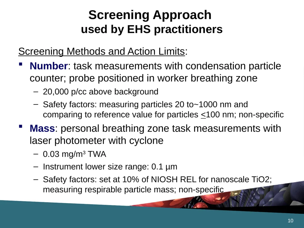 Air Sampling Approaches for Engineered - slide 10 of 13
