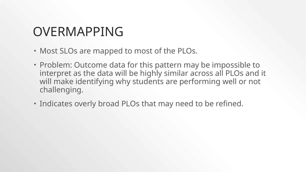 Mapping SLOs to PLOs The connection between plos - slide 10 of 13