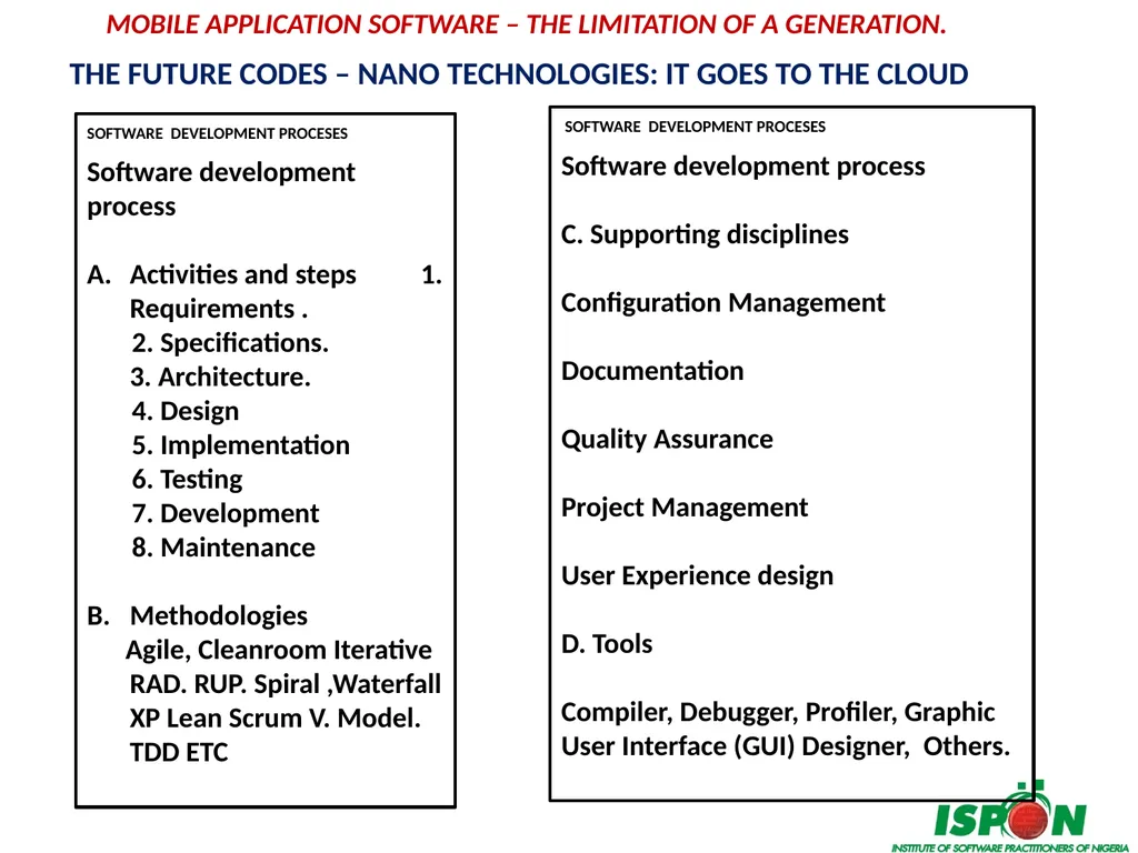 MOBILE APPLICATON SOFTWARE – THE LIMITATION OF A - slide 11 of 18