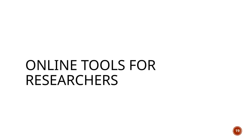 Summarizing Journal Articles & Online Tools for - slide 19 of 26