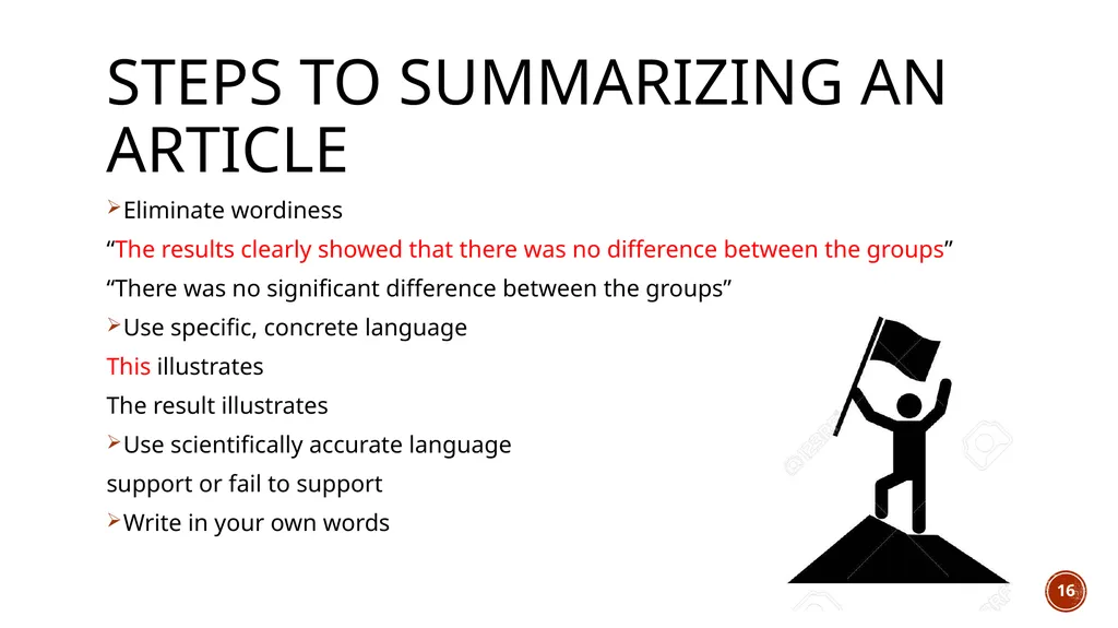 Summarizing Journal Articles & Online Tools for - slide 16 of 26