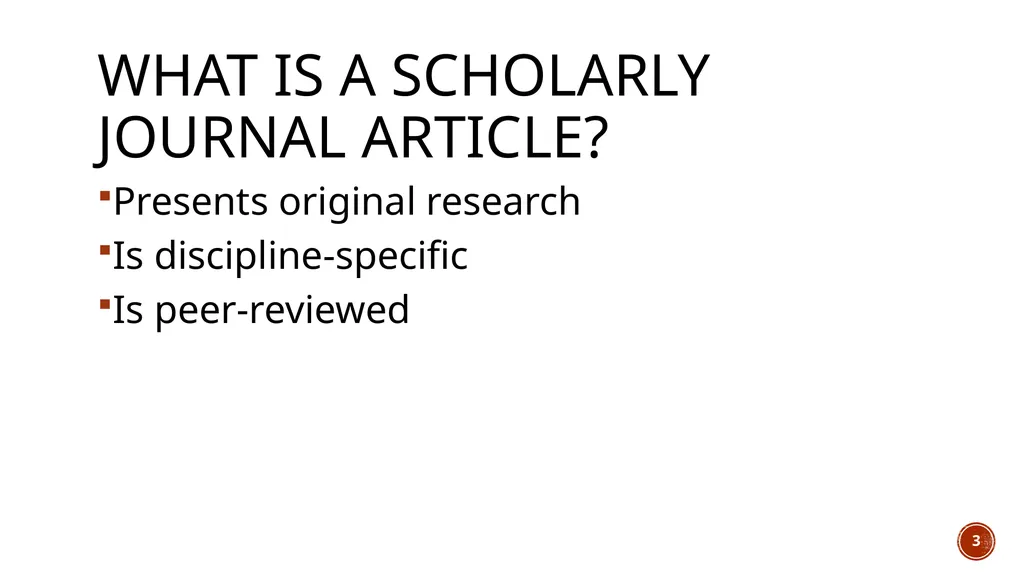 Summarizing Journal Articles & Online Tools for - slide 3 of 26