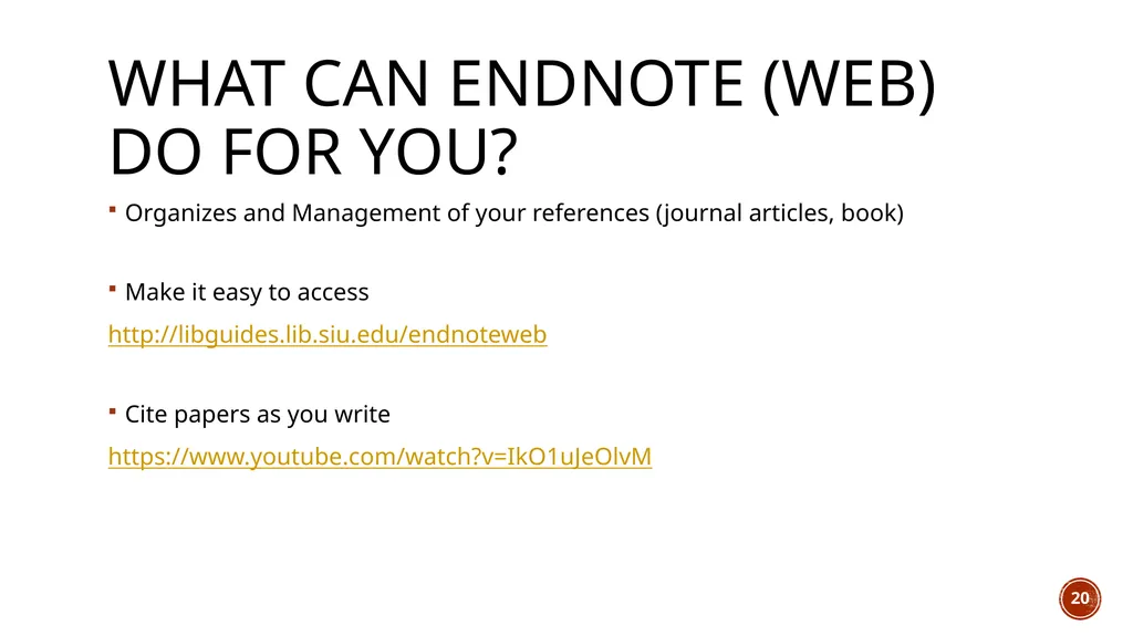 Summarizing Journal Articles & Online Tools for - slide 20 of 26