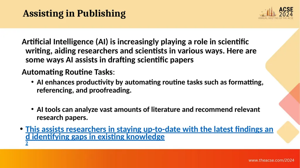 Challenges in Scientific Publications as Observed - slide 24 of 36