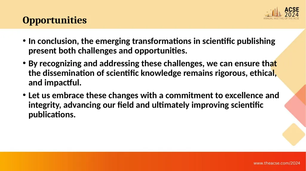Challenges in Scientific Publications as Observed - slide 31 of 36