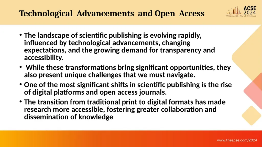 Challenges in Scientific Publications as Observed - slide 3 of 36