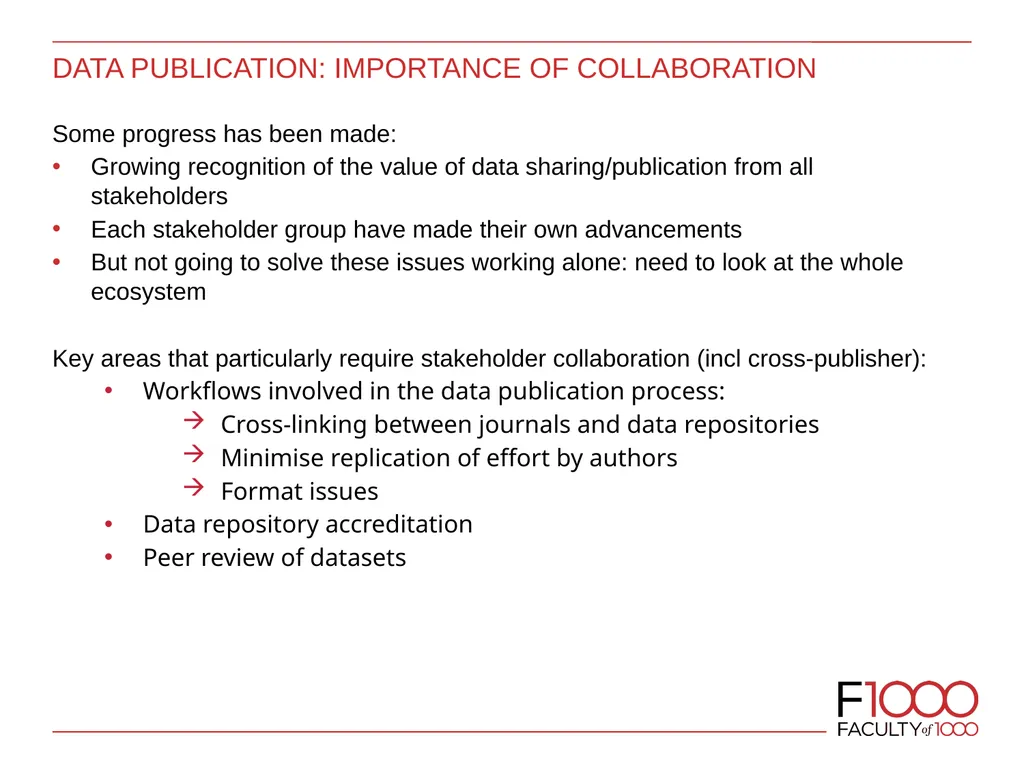 Data PUBLISHING: PEER REVIEW, SHARED STANDARDS AND - slide 8 of 19