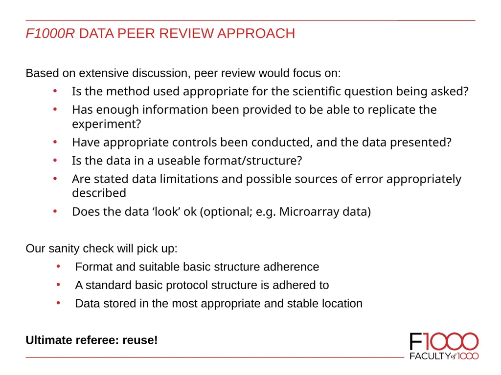 Data PUBLISHING: PEER REVIEW, SHARED STANDARDS AND - slide 15 of 19