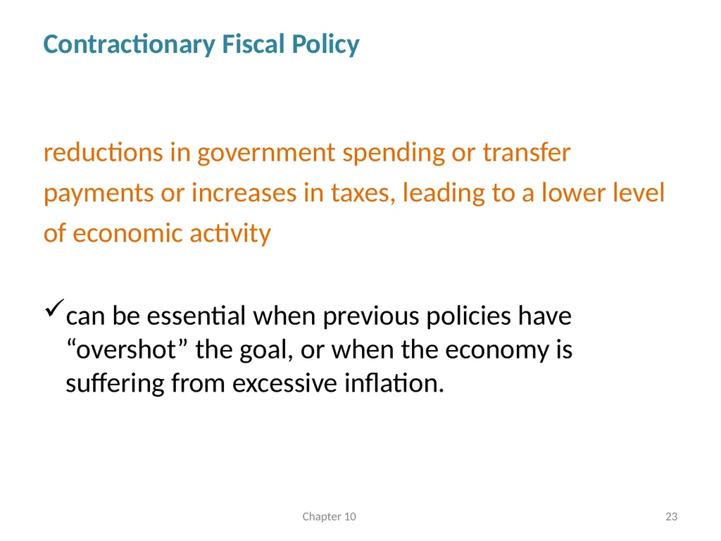 Fiscal Policy Chapter 10 © Dünhaupt, Dullien, - slide 23 of 47