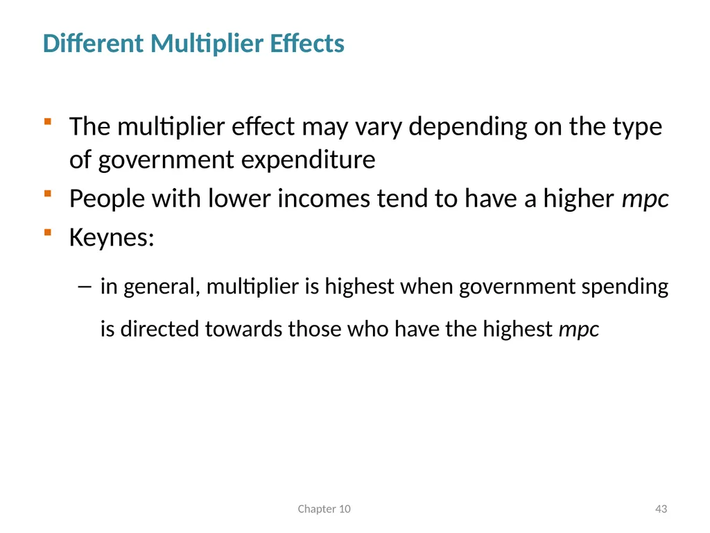 Fiscal Policy Chapter 10 © Dünhaupt, Dullien, - slide 43 of 47
