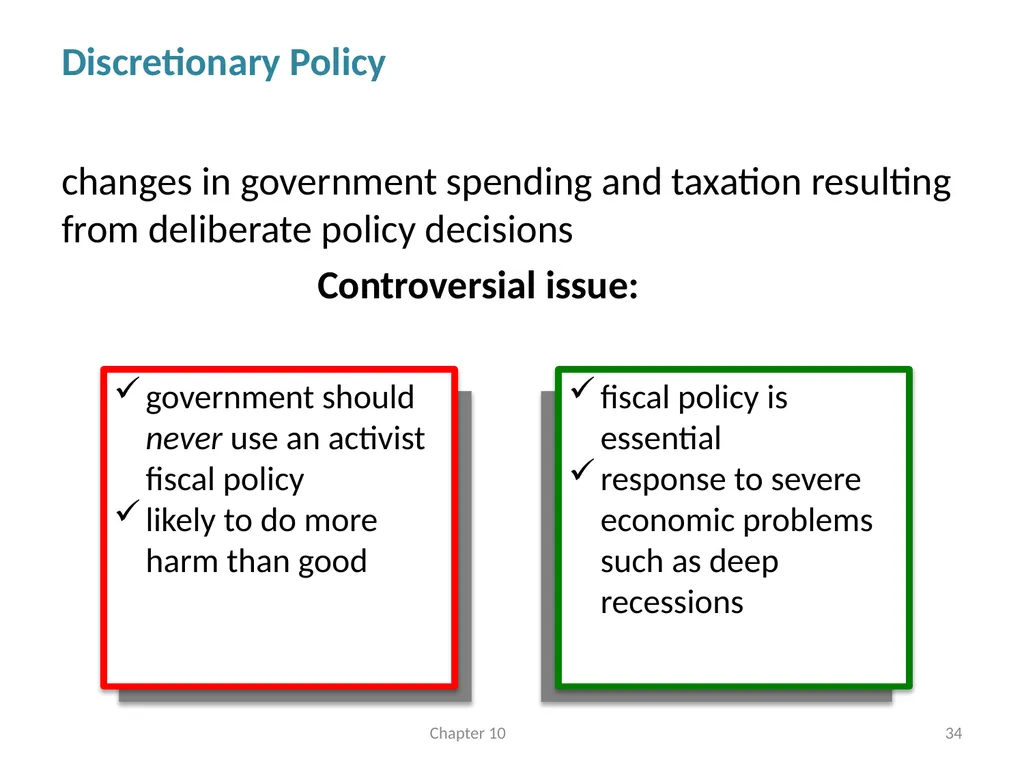 Fiscal Policy Chapter 10 © Dünhaupt, Dullien, - slide 34 of 47