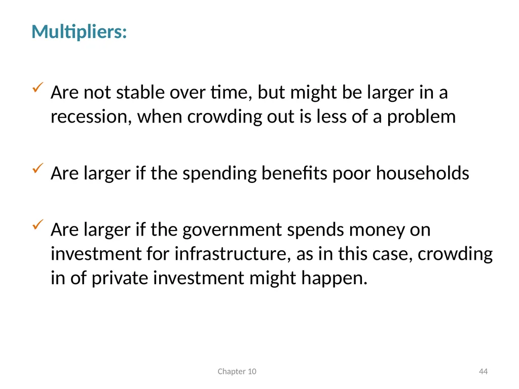 Fiscal Policy Chapter 10 © Dünhaupt, Dullien, - slide 44 of 47