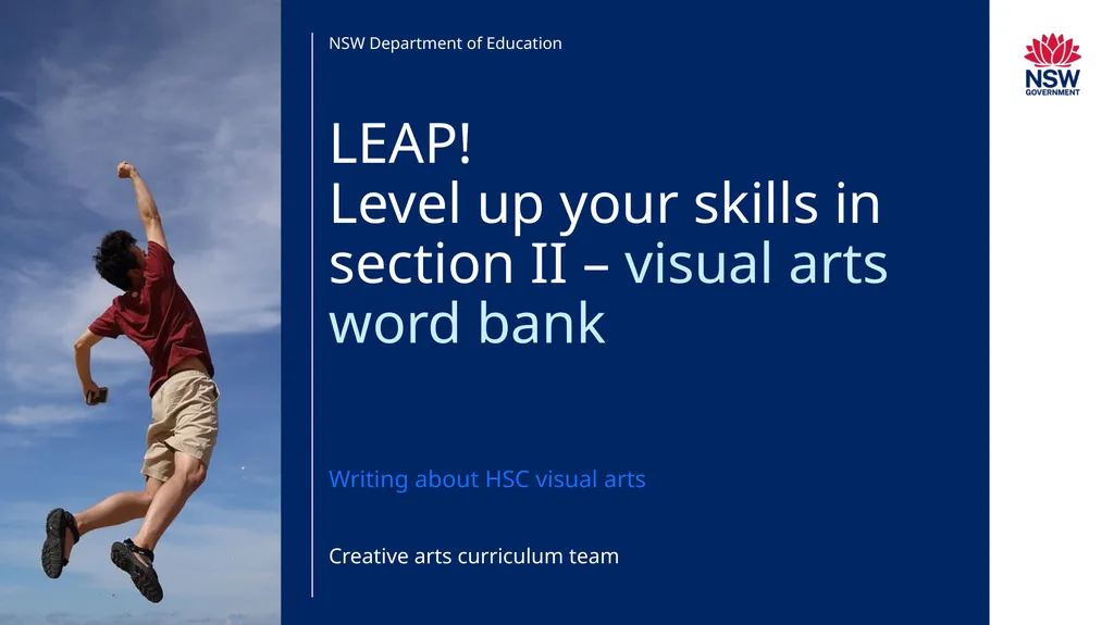 LEAP! Level up your skills in section II – visual - slide 1 of 10