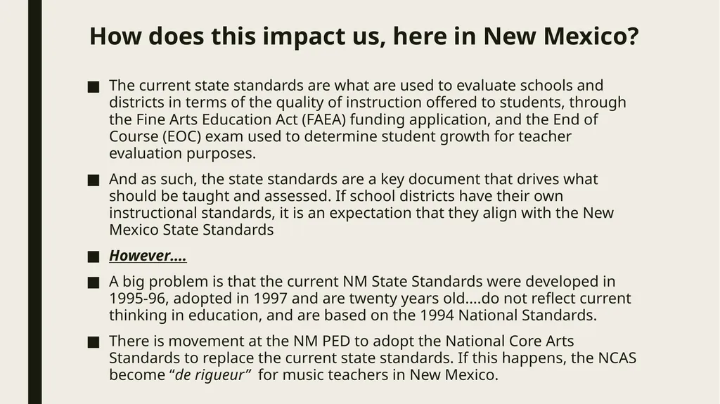 National Core Arts Standards A Group Sharing and - slide 4 of 14